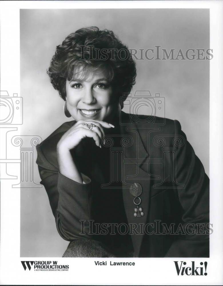 Press Photo Vicki Lawrence host of TV talk show Vicki! - cvp10487 - Historic Images