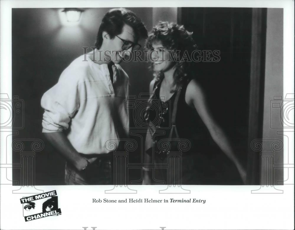 1988 Press Photo Rob Stone and Heidi Helmer in Terminal Entry - cvp09469 - Historic Images
