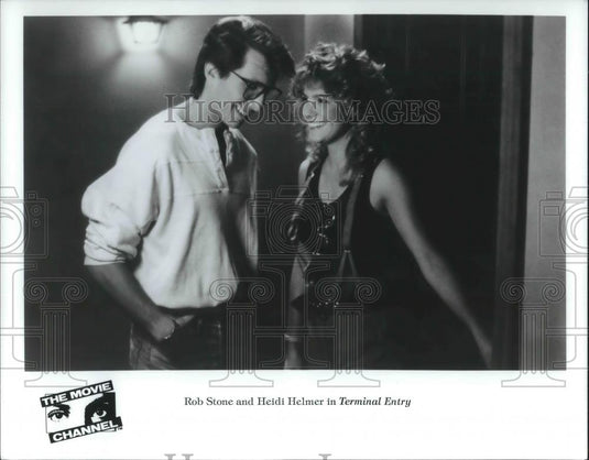 1988 Press Photo Rob Stone and Heidi Helmer in Terminal Entry - cvp09469 - Historic Images