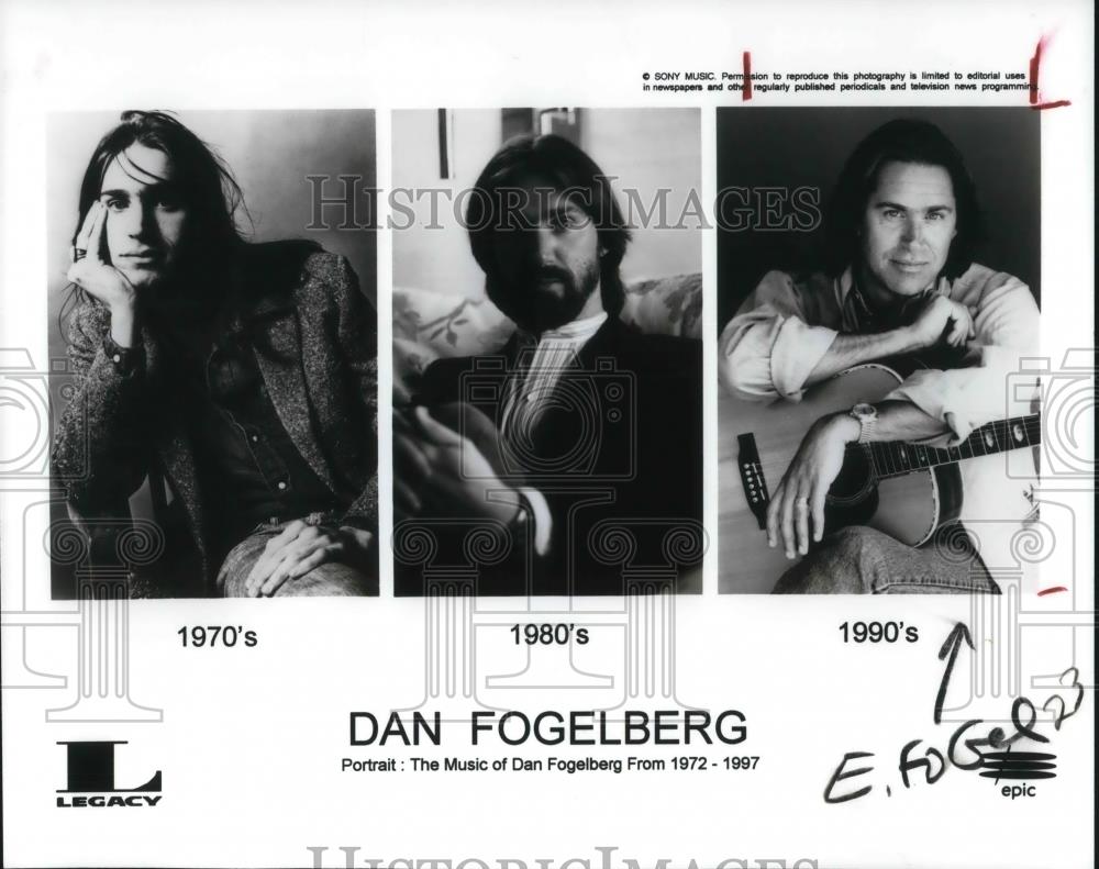 1997 Press Photo Dan Foglelberg Rock Musician Songwriter in 1970s 1980s 1990s - Historic Images