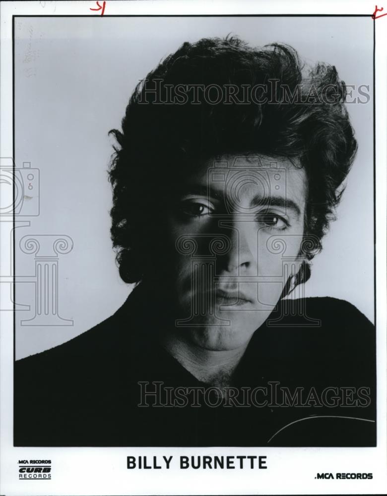 1986 Press Photo Billy Burnette Guitarist Singer Songwriter Fleetwood Mac - Historic Images