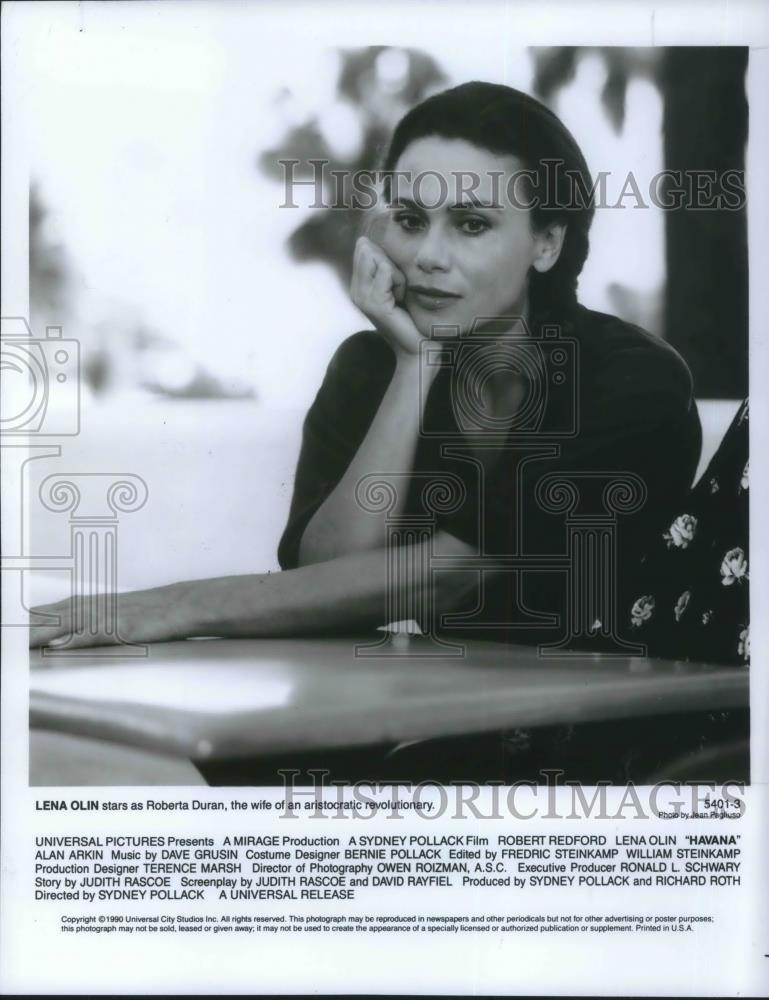 1990 Press Photo Lena Olin stars in Havana - cvp10991 - Historic Images