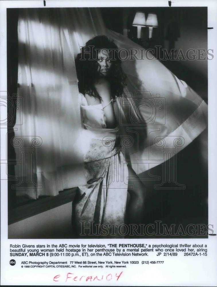 1989 Press Photo Robin Givens stars in The Penthouse TV Movie - cvp13276 - Historic Images