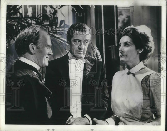 1979 Press Photo Gordon Jackson & David Langton in Upstairs, Downstairs - Historic Images