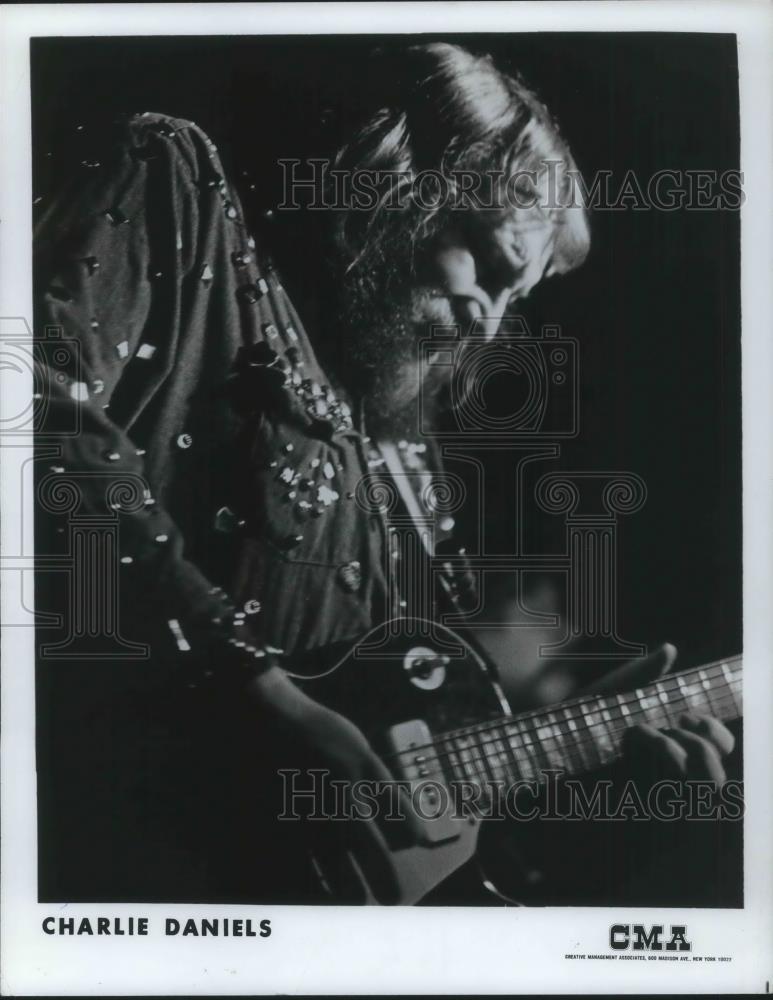 1984 Press Photo Charlie Daniels Country Music Singer Songwriter Guitarist - Historic Images