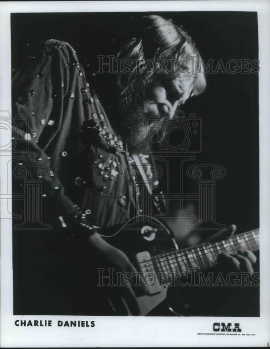 1984 Press Photo Charlie Daniels Country Music Singer Songwriter Guitarist - Historic Images