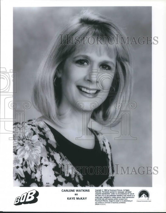 1992 Press Photo Carlene Watkins stars on Bob TV Series - cvp09212 - Historic Images