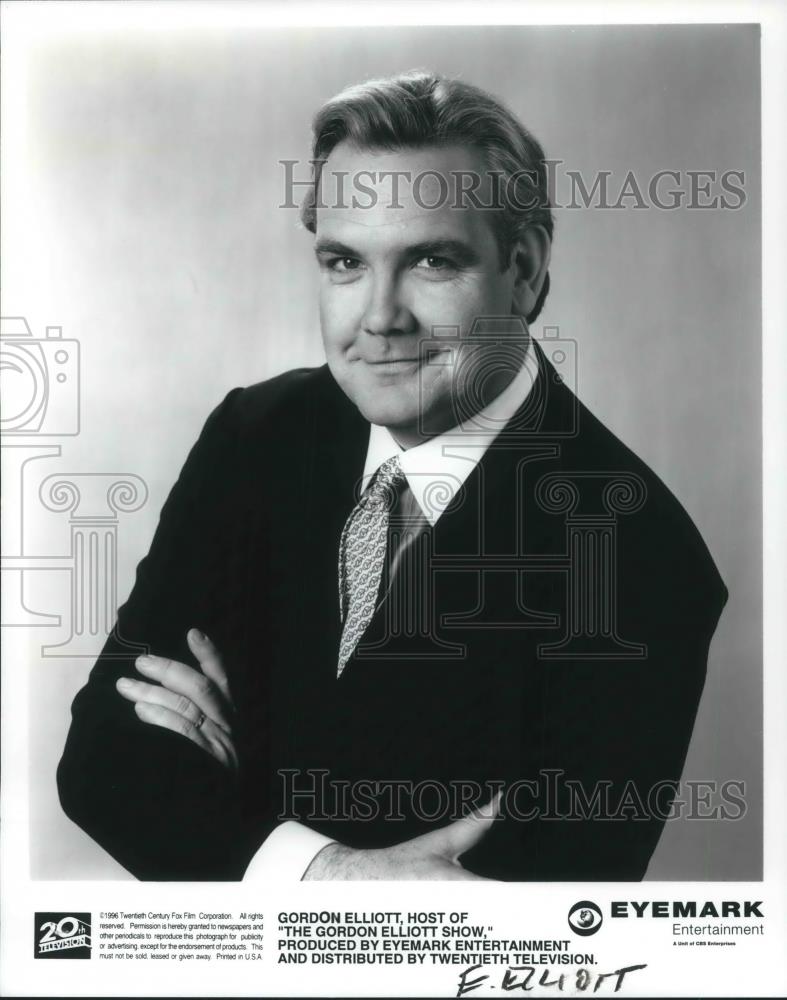 1996 Press Photo Gordon Elliot Host of The Gordon Elliott Show - cvp04784 - Historic Images