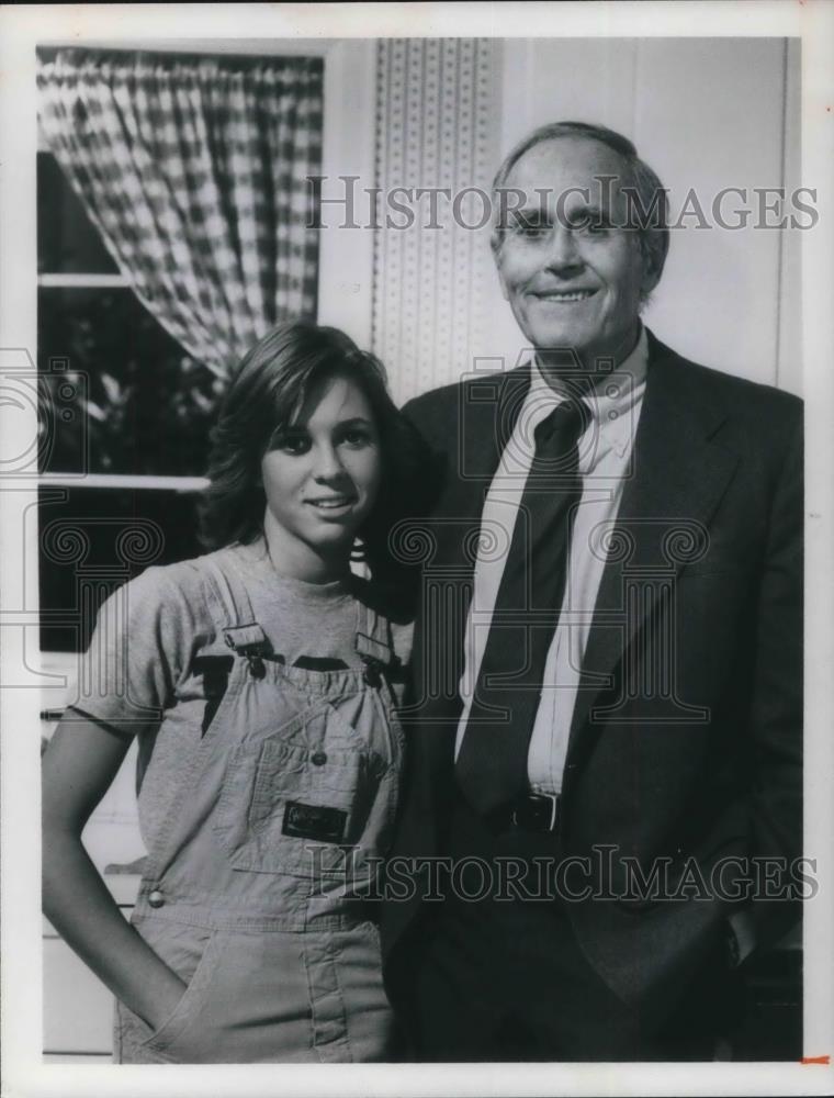 1979 Press Photo Kristy McNichol & Henry Fonda - cvp15372 - Historic Images