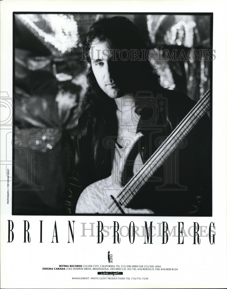 1989 Press Photo Brian Bromberg Jazz Bassist Record Producer - cvp00502 - Historic Images