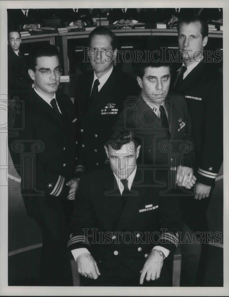 Press Photo Peter Gallagher Michael Murphy Eric Bogosian and Jeff Daniels - Historic Images