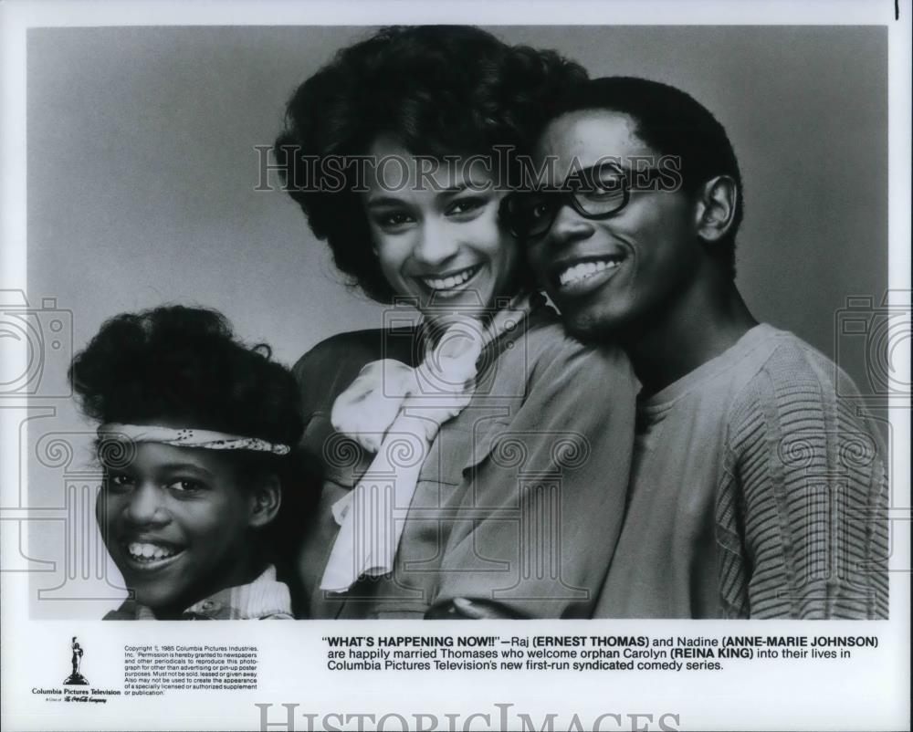 1988 Press Photo Ernest Thomas &amp; Anne-Marie Johnson in What&#39;s Happening Now! - Historic Images