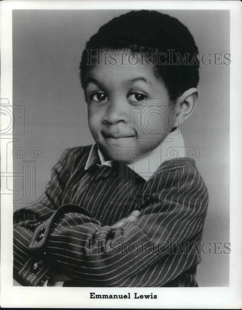Press Photo Emmanual Lewis American Actor star of Webster comedy TV show - Historic Images