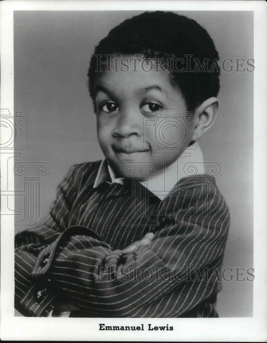 Press Photo Emmanual Lewis American Actor star of Webster comedy TV show - Historic Images