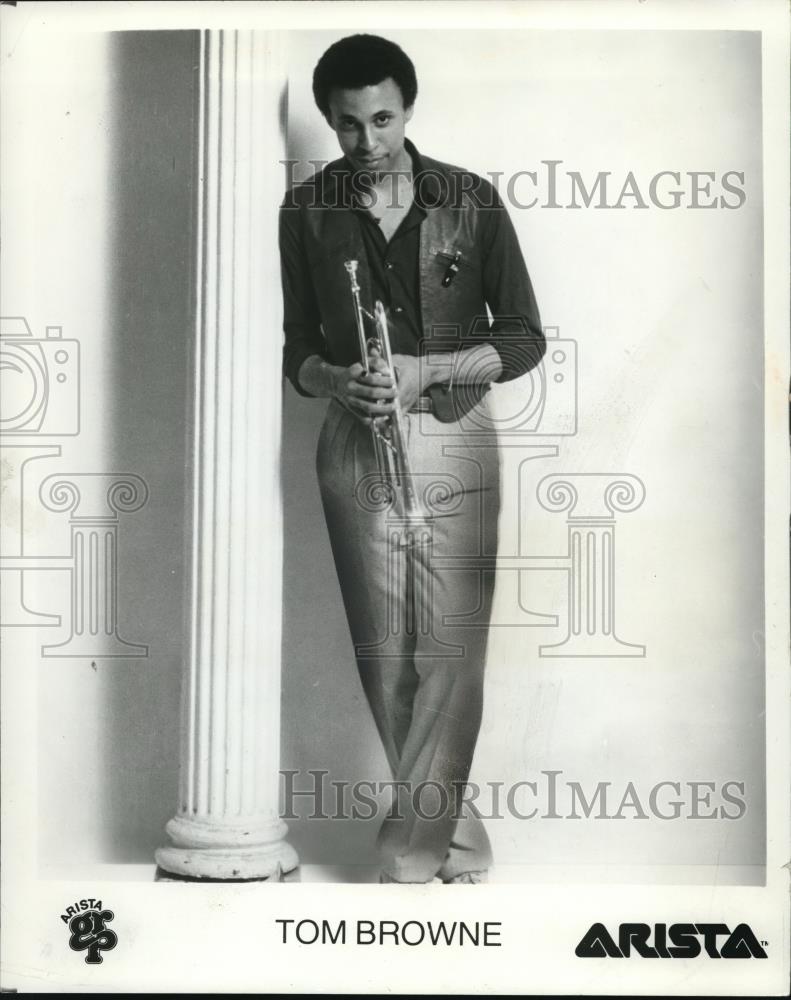 1980 Press Photo Tom Browne Jazz Trumpeter Musician - cvp00185 - Historic Images