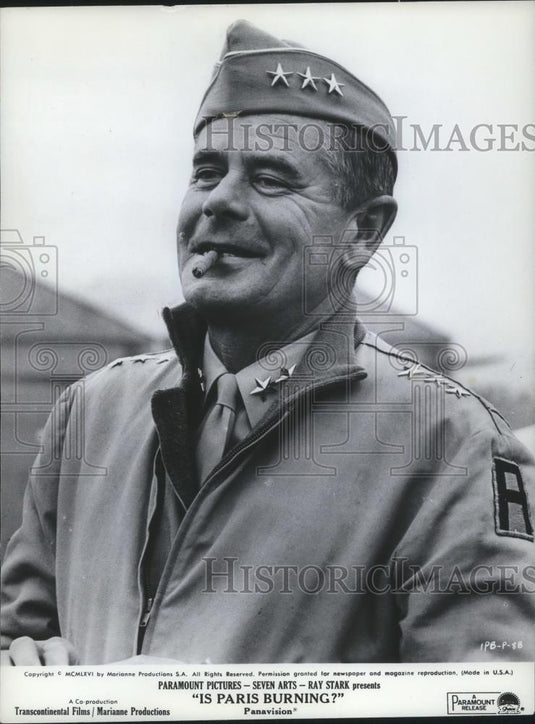 1967 Press Photo Glenn Ford stars in Is Paris Burning movie film - cvp14305 - Historic Images