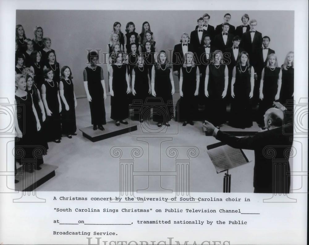 Press Photo University of South Carolina Sings South Carolina Sings Christmas - Historic Images