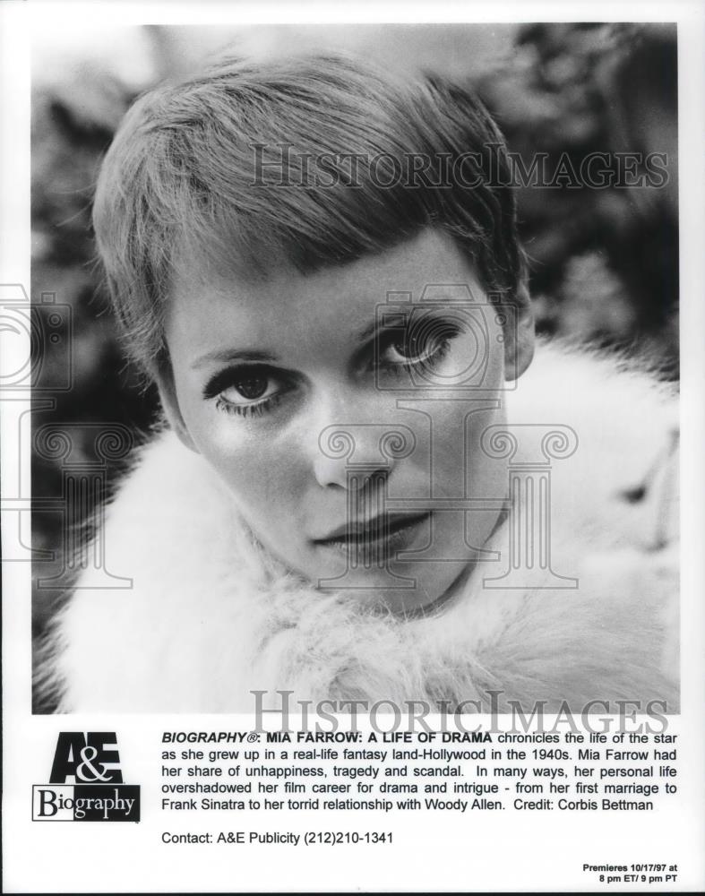 1998 Press Photo Mia Farrow:A Life of Drama - cvp12594 - Historic Images