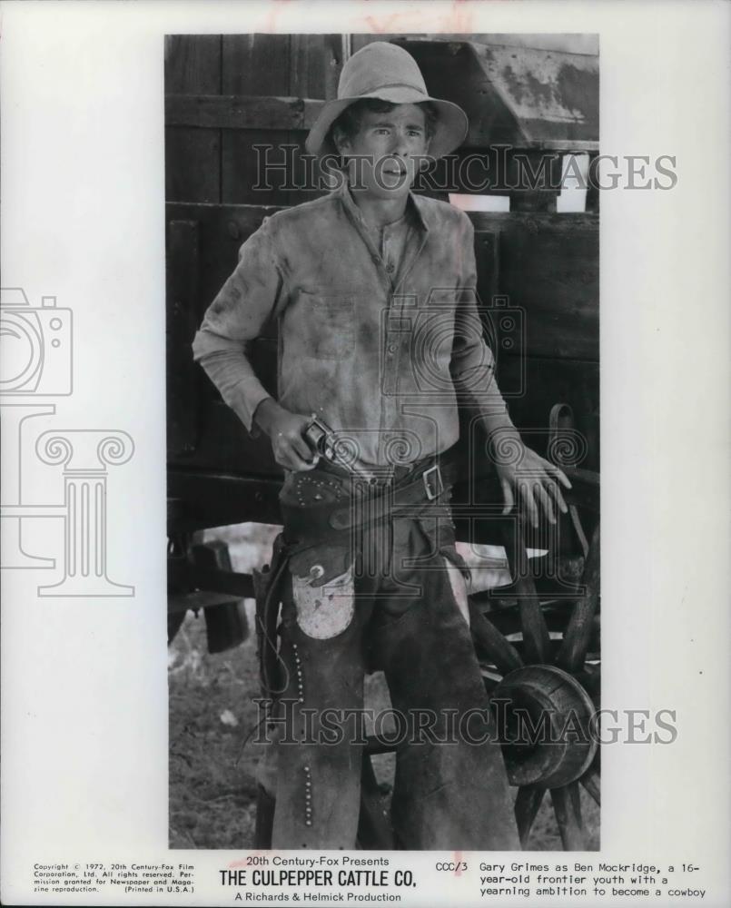 1978 Press Photo Gary Grimes The Culpepper Cattle Company - cvp17115 - Historic Images
