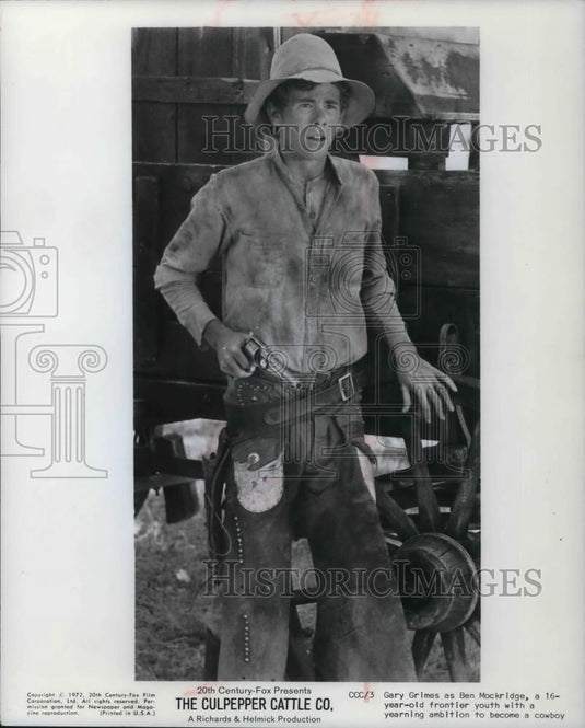 1978 Press Photo Gary Grimes The Culpepper Cattle Company - cvp17115 - Historic Images