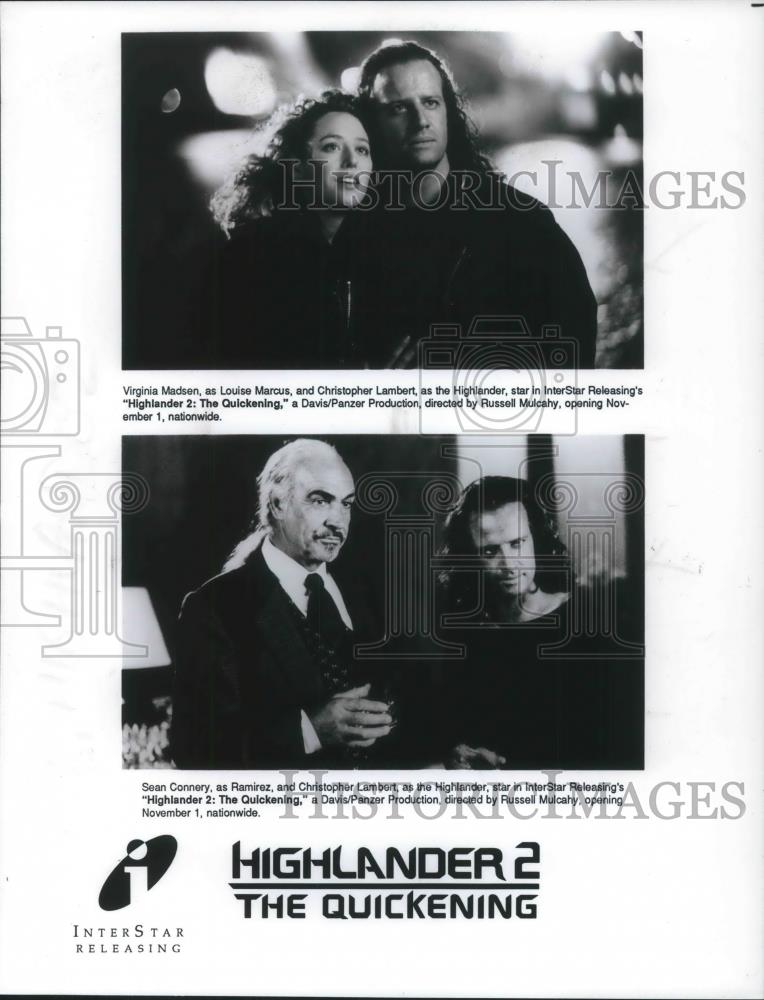 1991 Press Photo Sean Connery in Highlander 2 The Quickening - cvp10600 - Historic Images