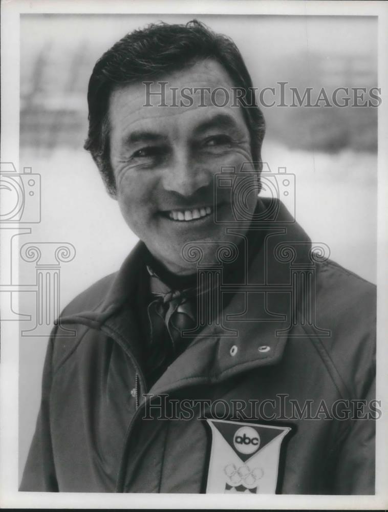 1984 Press Photo Art Devlin ABC Sports Commentator - cvp04237 - Historic Images