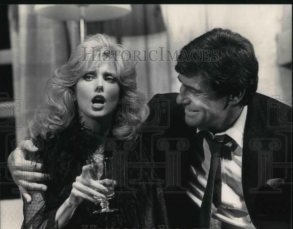 1983 Press Photo Morgan Fairchild & James Farentino in Goodbye Charlie - Historic Images