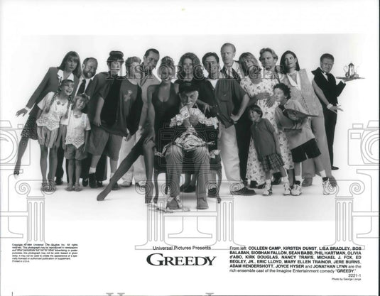 1995 Press Photo Colleen Camp Kirsten Dunst Lisa Bradley Bob Balaban Sean Babb - Historic Images