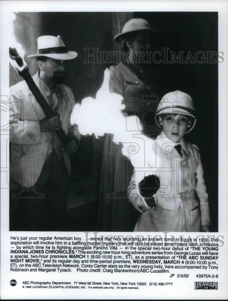 1992 Press Photo Corey Carrie The Young Indiana Jones Chronicles - cvp18736 - Historic Images