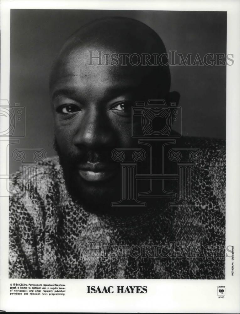 1986 Press Photo Isaac Hayes - cvp16890 - Historic Images