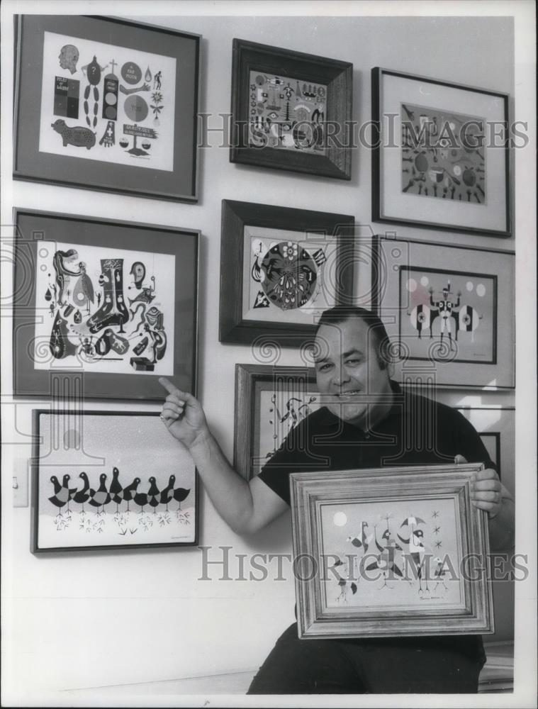 1971 Press Photo Jonathon Winters in Andy Williams Show - cvp19788 - Historic Images