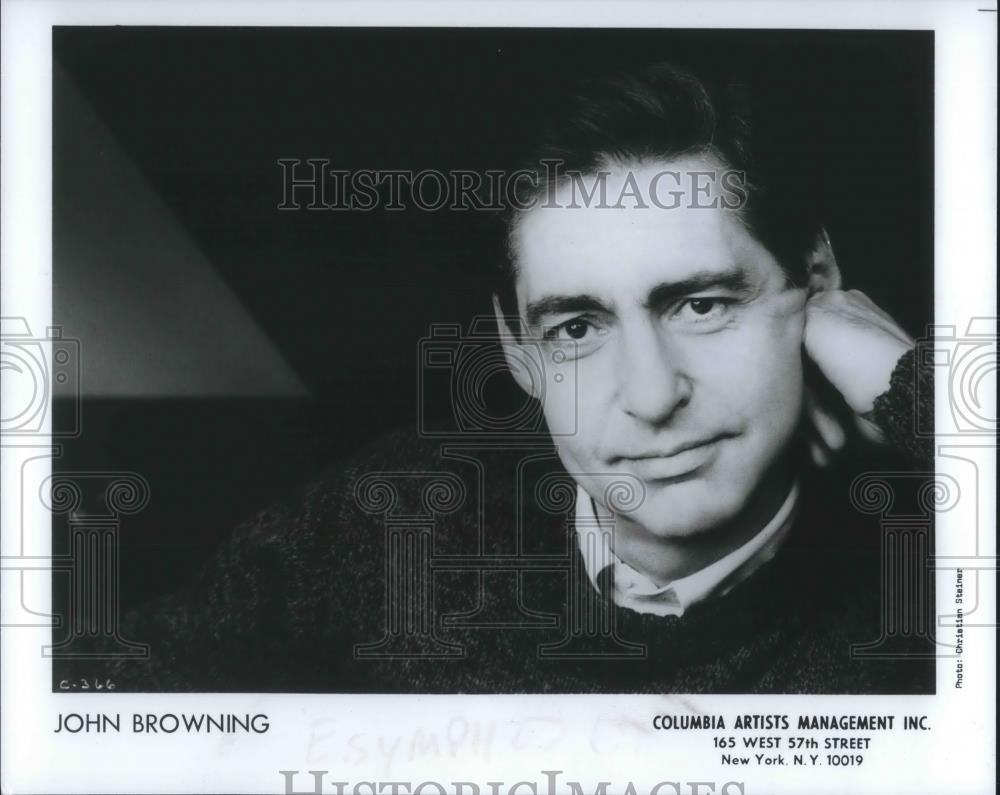 1992 Press Photo John Browning Classical Concert Pianist - cvp02028 - Historic Images