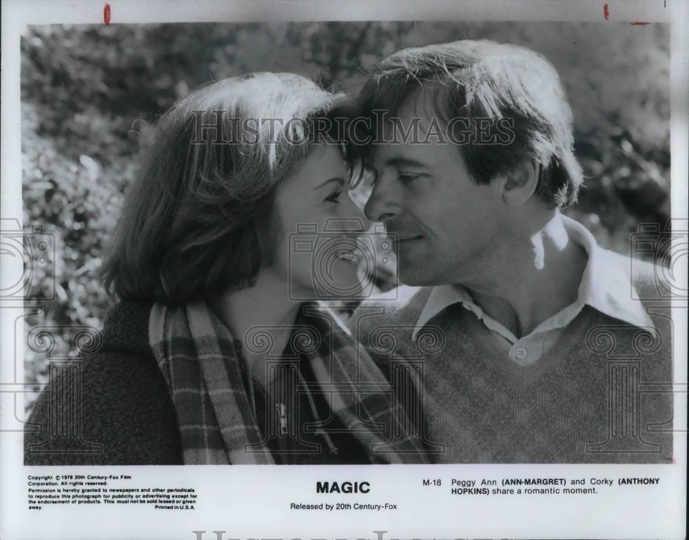 1979 Press Photo Ann-Margret and Anthony Hopkins star in Magic movie film - Historic Images