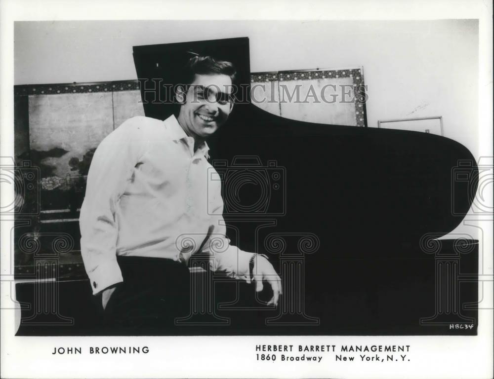 1979 Press Photo John Browning Classical Concert Pianist - cvp02027 - Historic Images