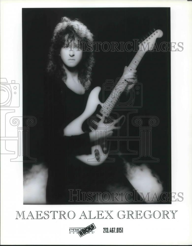 1992 Press Photo Maestro Alex Gregory Rock Musician Guitarist Composer - Historic Images