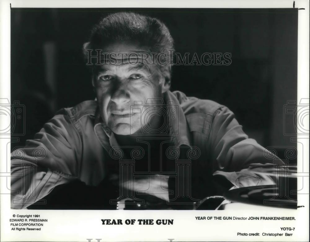 1991 Press Photo Frankenheimer John Director of Year of The Gun - cvp18376 - Historic Images