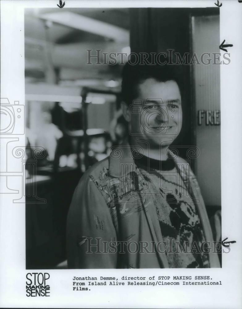 1985 Press Photo Jonathan Demme Director of Stop Making Sense - cvp04139 - Historic Images