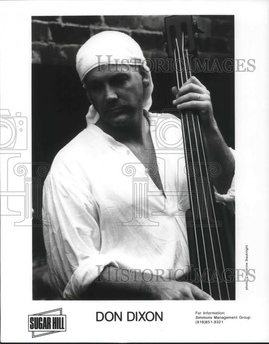 1998 Press Photo Don Dixon Bass Guitarist Record Producer Songwriter - cvp03159 - Historic Images