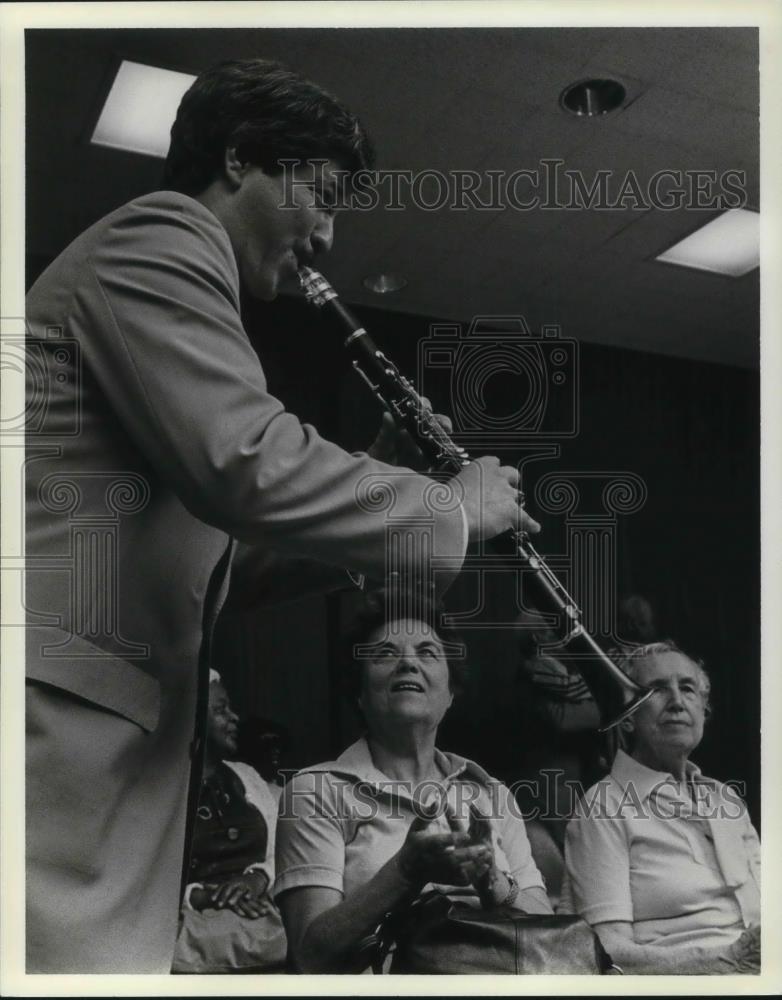 1985 Press Photo Rick Hardeman, Jazz Clarinetist - cvp15969 - Historic Images