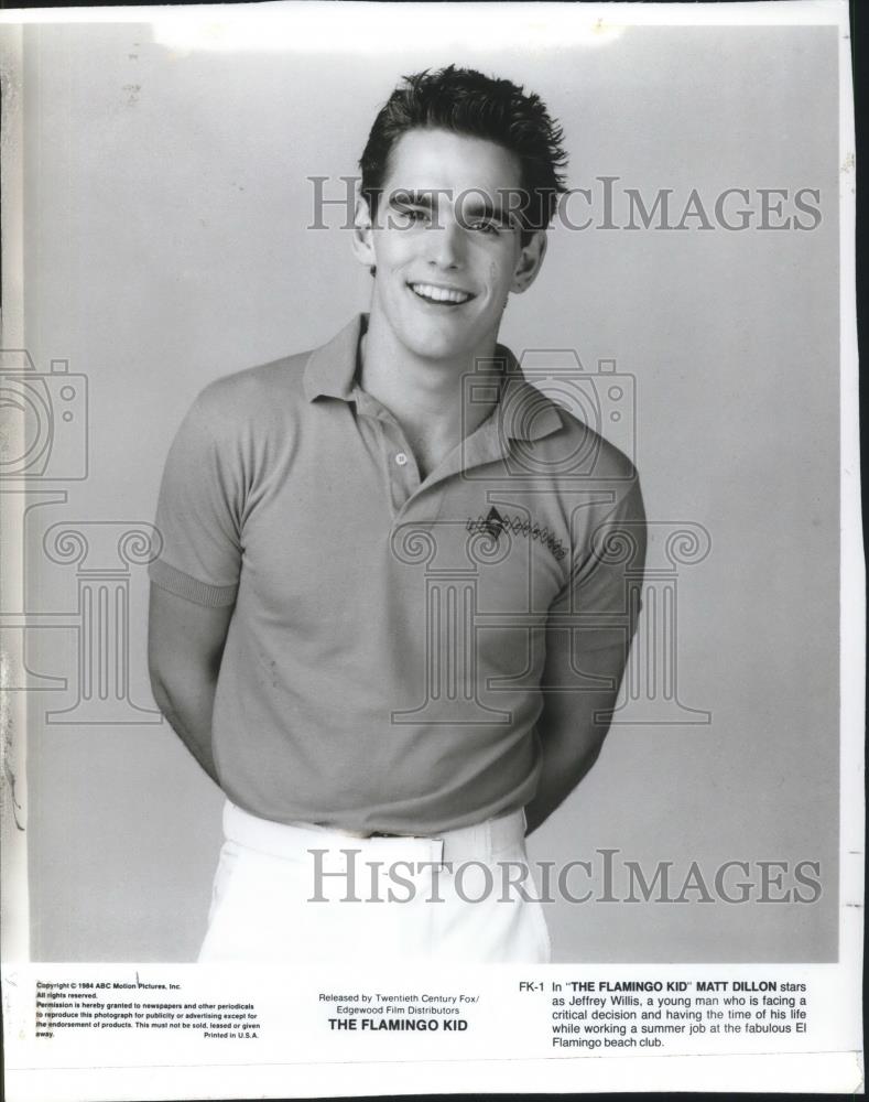 1985 Press Photo Matt Dillon in The Flaming Kid - cvp03208 - Historic Images