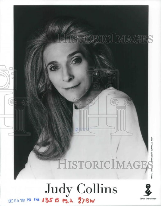 1998 Press Photo Judy Collins Folk Rock Singer Songwriter Musician - cvp02513 - Historic Images