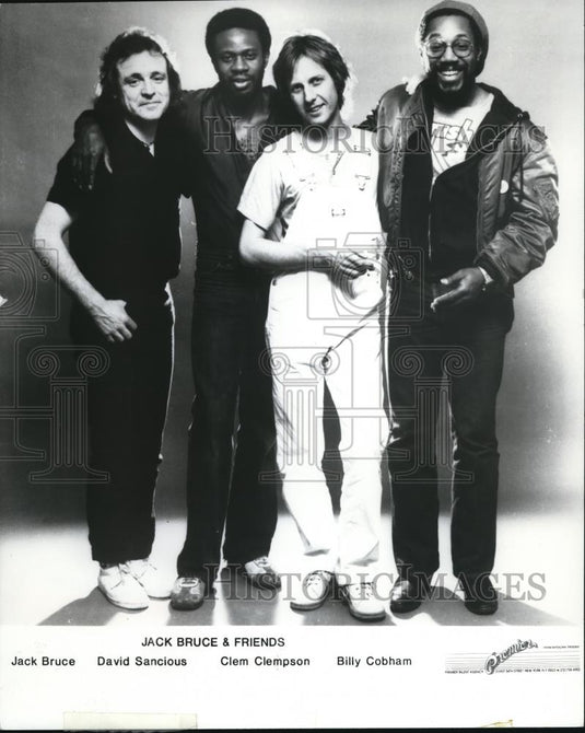 1981 Press Photo Jack Bruce David Sancious Clem Clempson Billy Cobham Musicians - Historic Images
