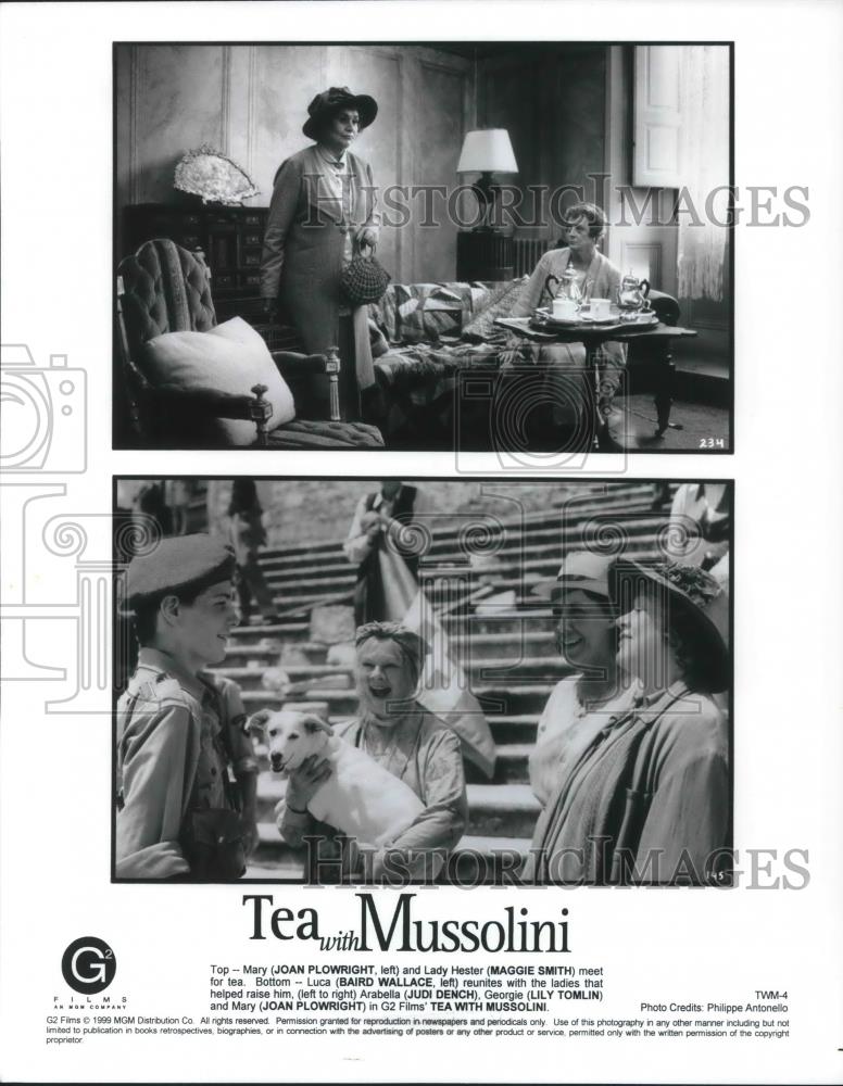 1999 Press Photo Joan Plowright & Maggie Smith in Tea with Mussolini - cvp09932 - Historic Images