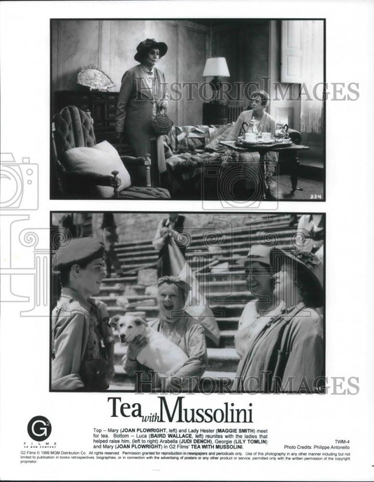 1999 Press Photo Joan Plowright & Maggie Smith in Tea with Mussolini - cvp09932 - Historic Images