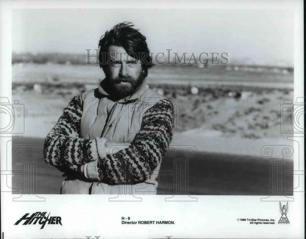 1986 Press Photo Director Robert Harmon in The Hitcher - cvp12546 - Historic Images