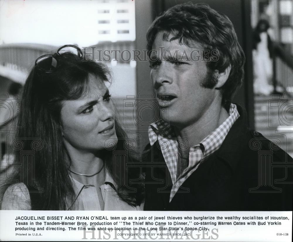 1978 Press Photo Jacqueline Bisset Ryan O&#39;Neal in The Thief Who Came to Dinner - Historic Images