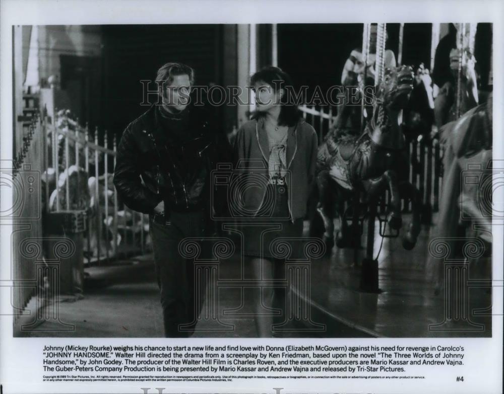 1990 Press Photo Johnny Handsome played by Mickey Rourke - cvp18321 - Historic Images