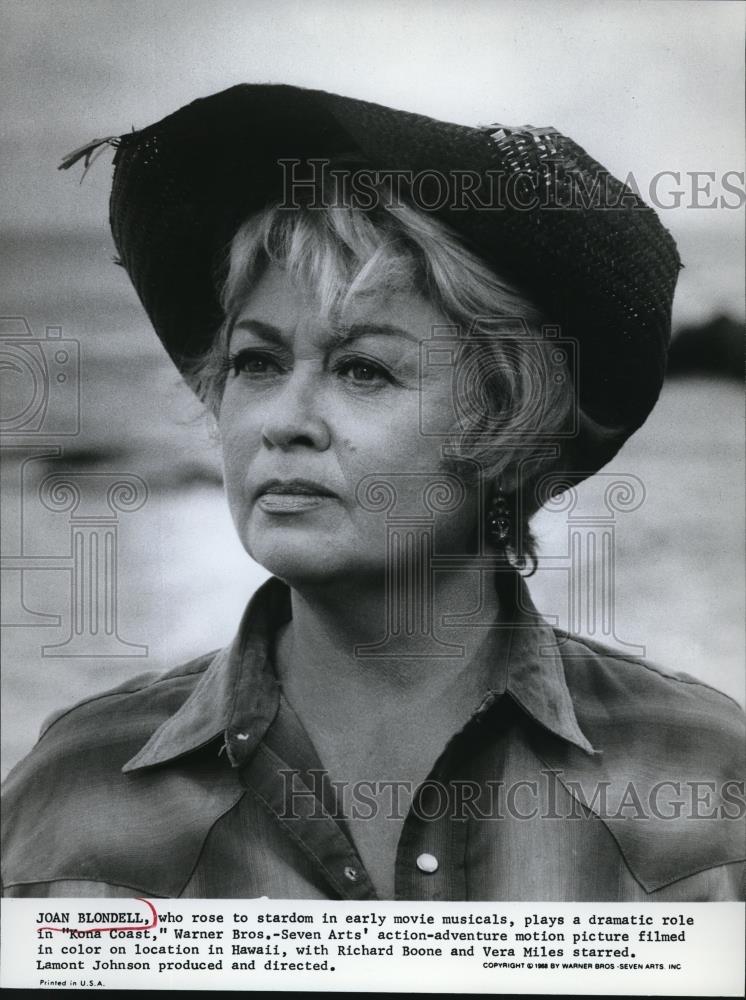 1968 Press Photo Joan Blondell in Kona Coast - cvp01051 - Historic Images
