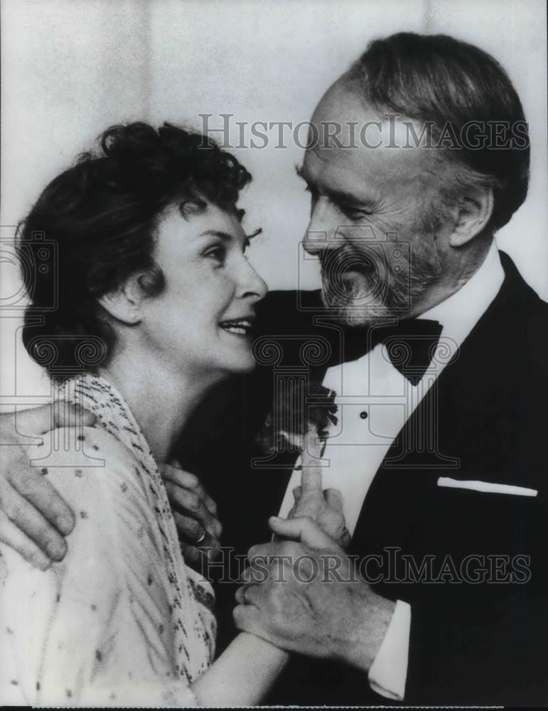 1987 Press Photo Joanne Woodward and Richard Kelly in Do You Remember Love - Historic Images