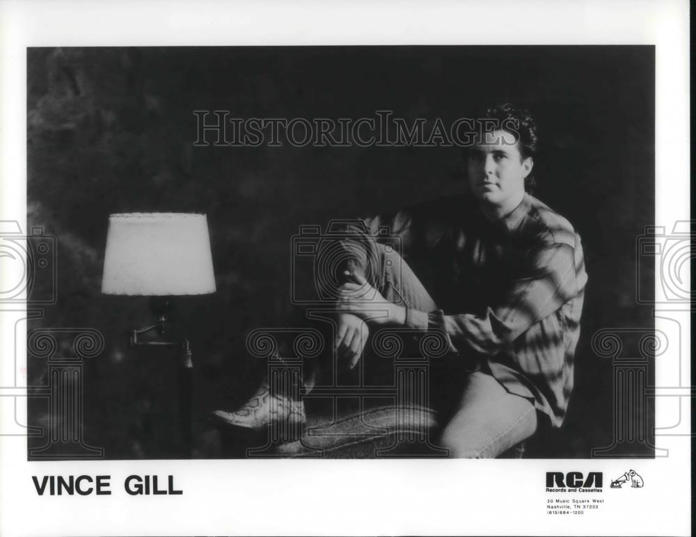1989 Press Photo Vince Gill Country Music Singer - cvp14595 - Historic Images